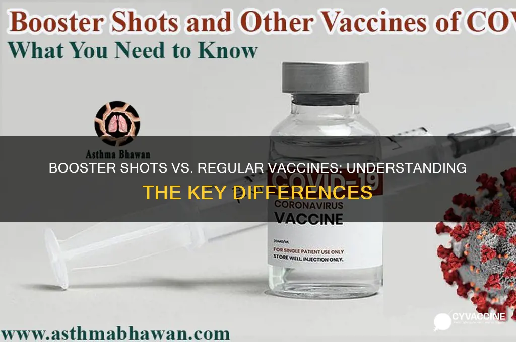 is a booster shot the same as a regular vaccine