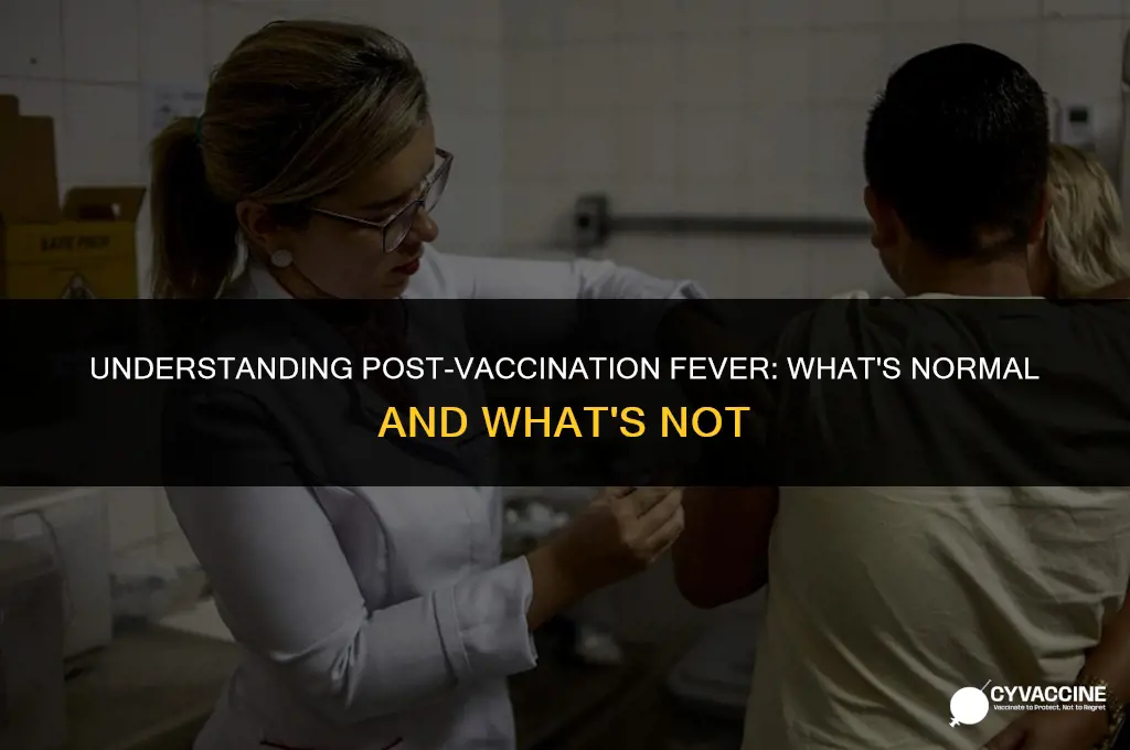 is a fever after vaccines normal