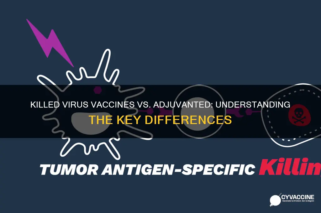 is a killed virus vaccine the same as adjuvanted