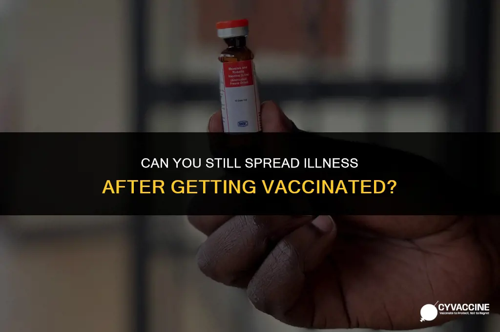 is a newly vaccinated person contagious