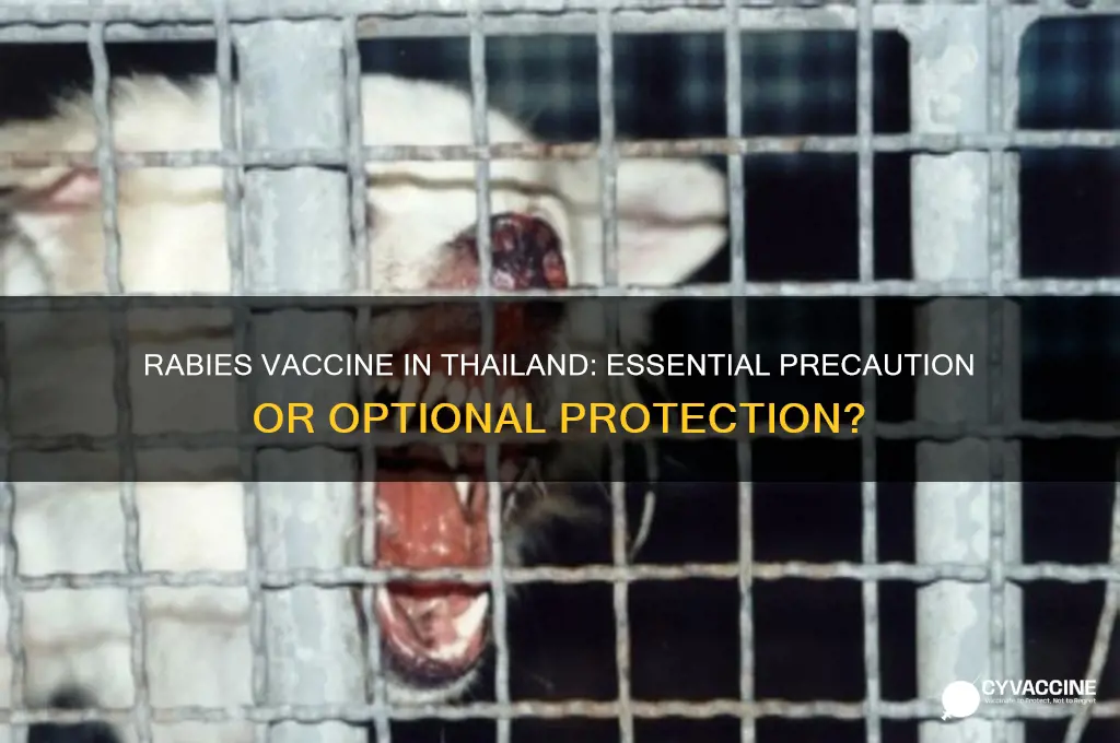 is a rabies vaccine necessary when visiting thailand