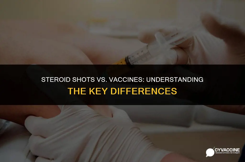 is a steroid shot a vaccine