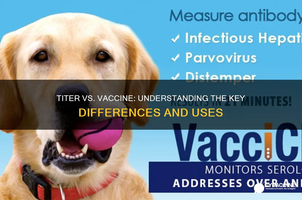 is a titer the same as a vaccine