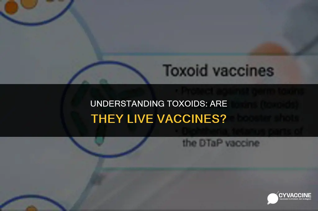 is a toxoid a live vaccine