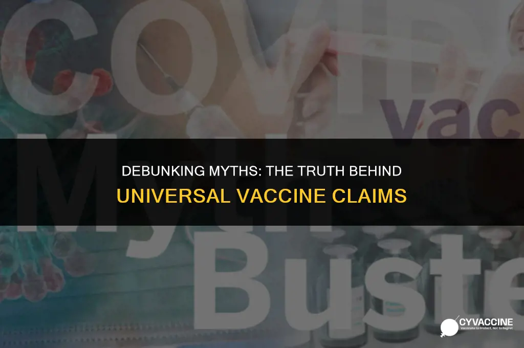 is a universal vaccine a hoax