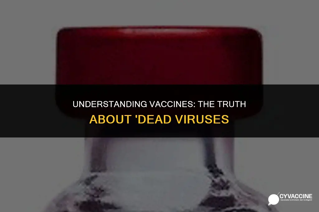 is a vaccine a dead virus