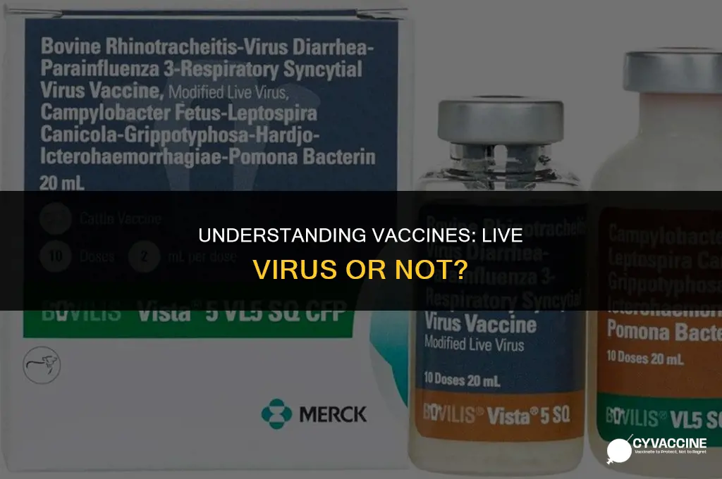 is a vaccine a live virus