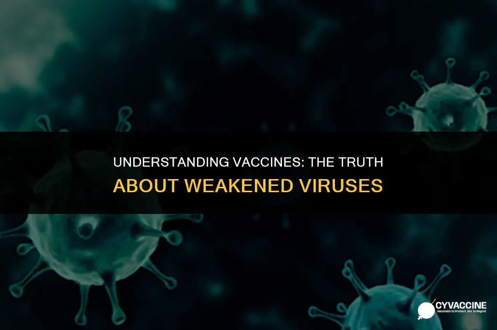 is a vaccine a weakened virus