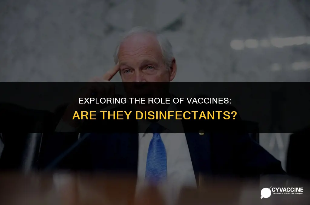 is a vaccine considered a disinfectant