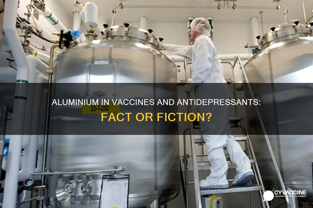 is aluminium an ingredient f vaccines and anti depressants