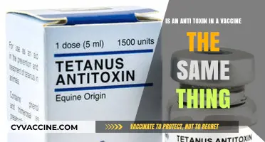 Are Vaccine Antitoxins and Antitoxins the Same Thing?