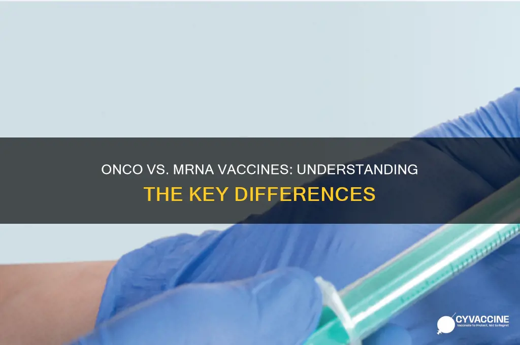 is an onco vaccine and a mrna vaccine the same