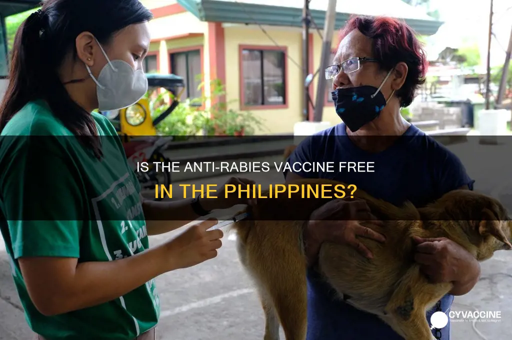is anti rabies vaccine free in the philippines