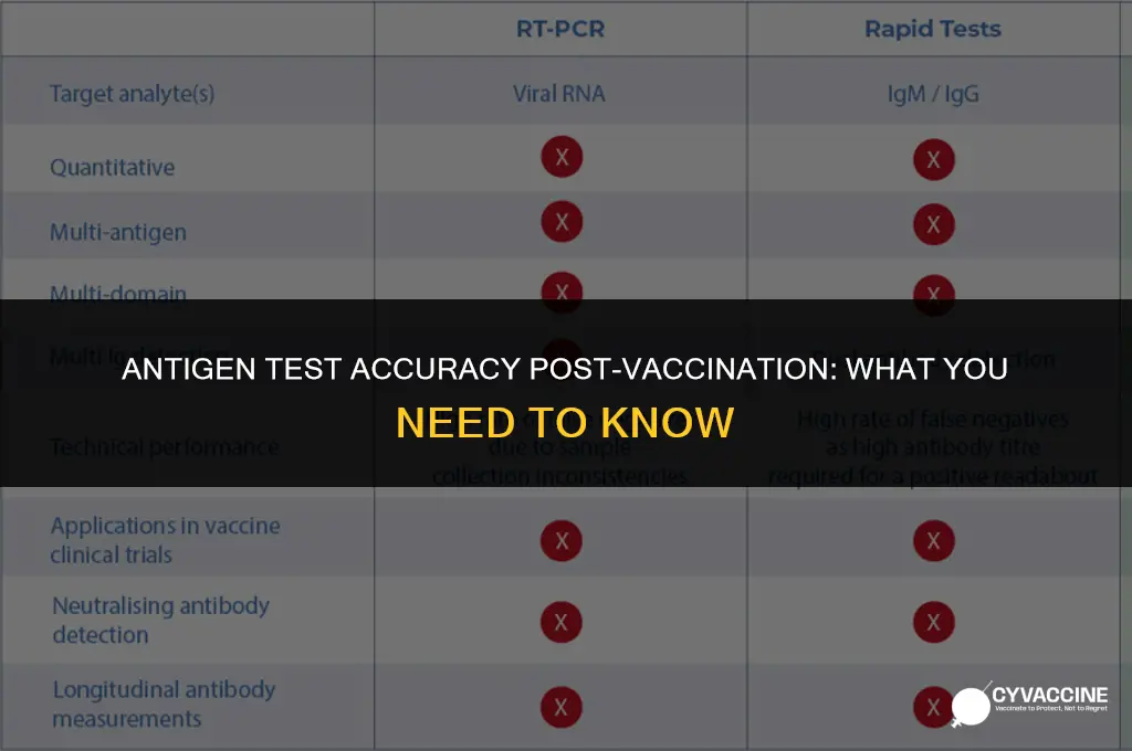 is antigen test accurate for vaccinated
