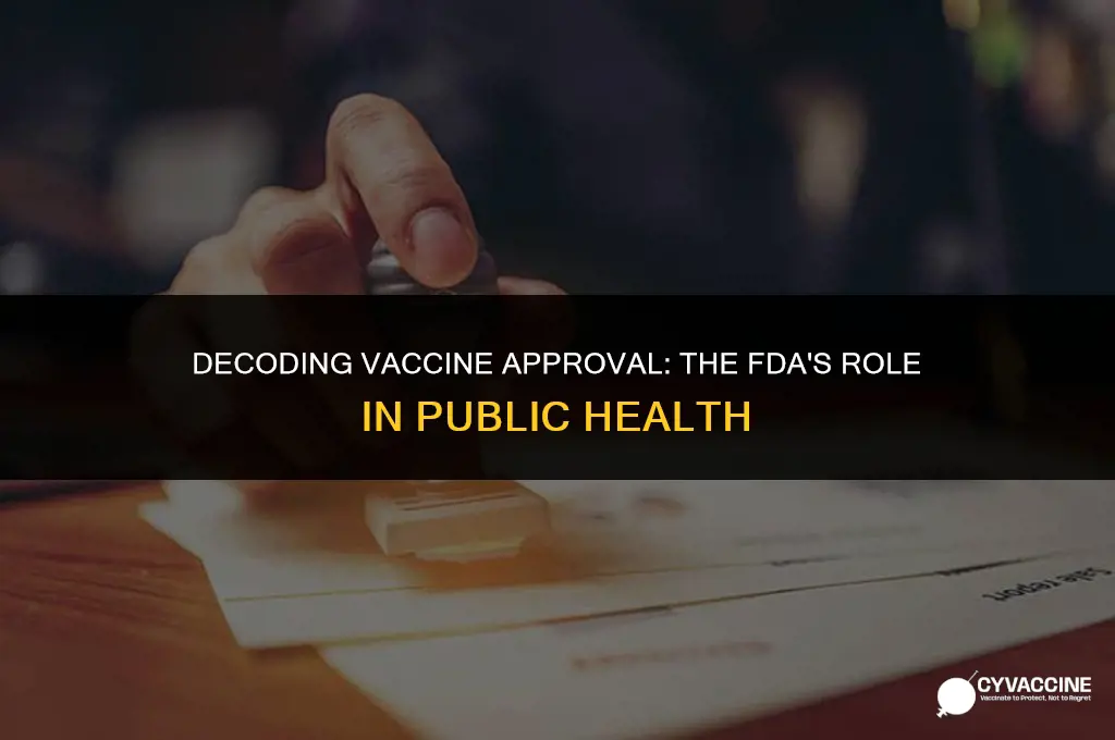 is any vaccine approved by fda