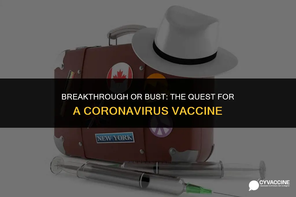 is any vaccine found for coronavirus