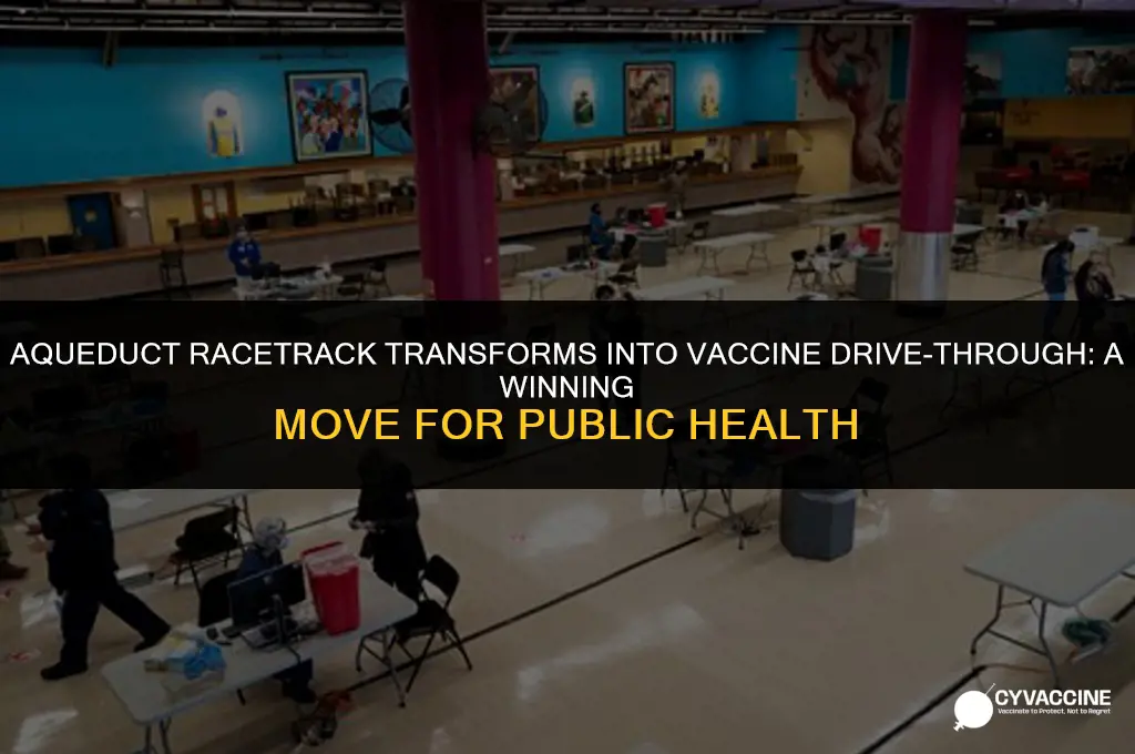is aqueduct racetrack vaccine drive through