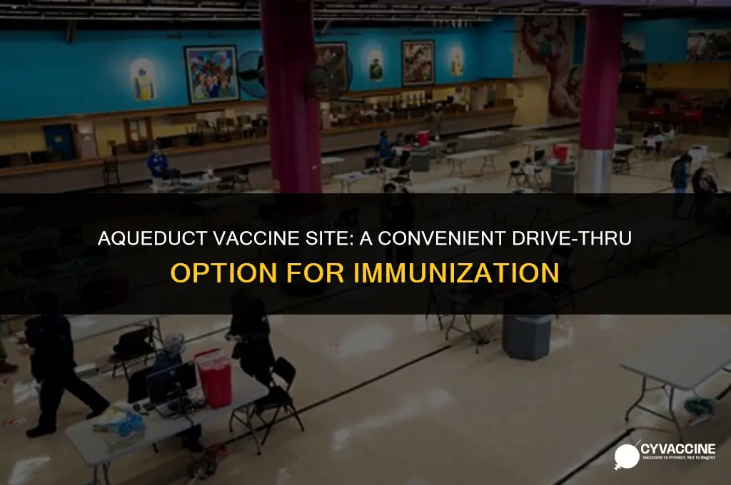 is aqueduct vaccine site drive thru