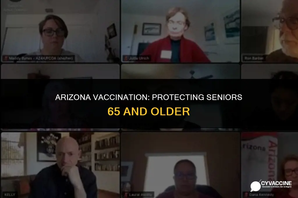 is arizona vaccination 65 and older