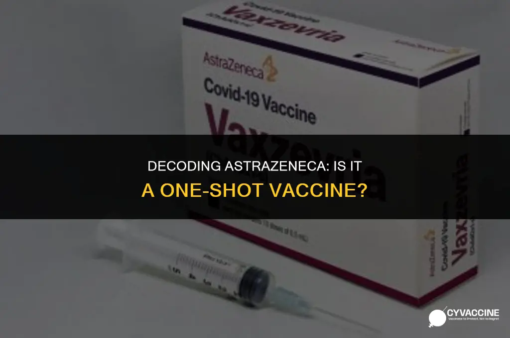 is astrazeneca a 1 shot vaccine