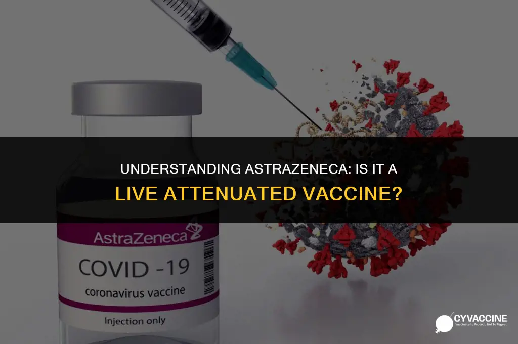 is astrazeneca a live attenuated vaccine