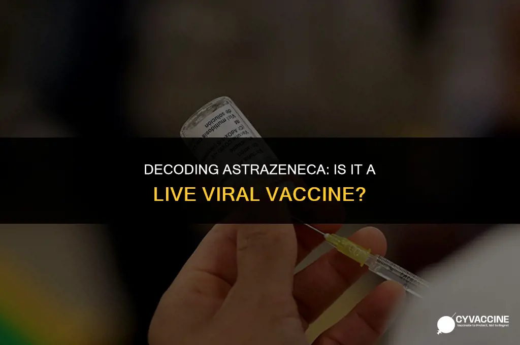 is astrazeneca a live viral vaccine