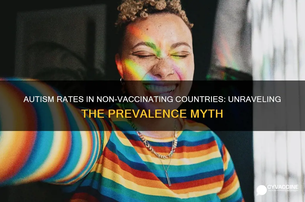 is autism prevalent in countries that dont vaccinate