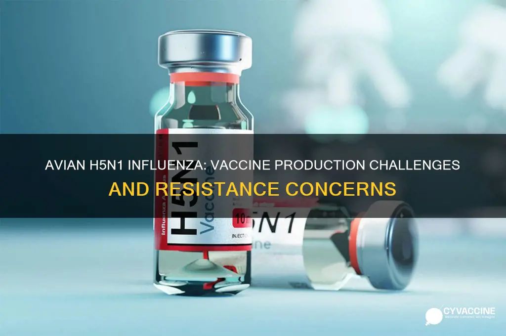 is avian h5n1 influenza virus resistant to vaccine production