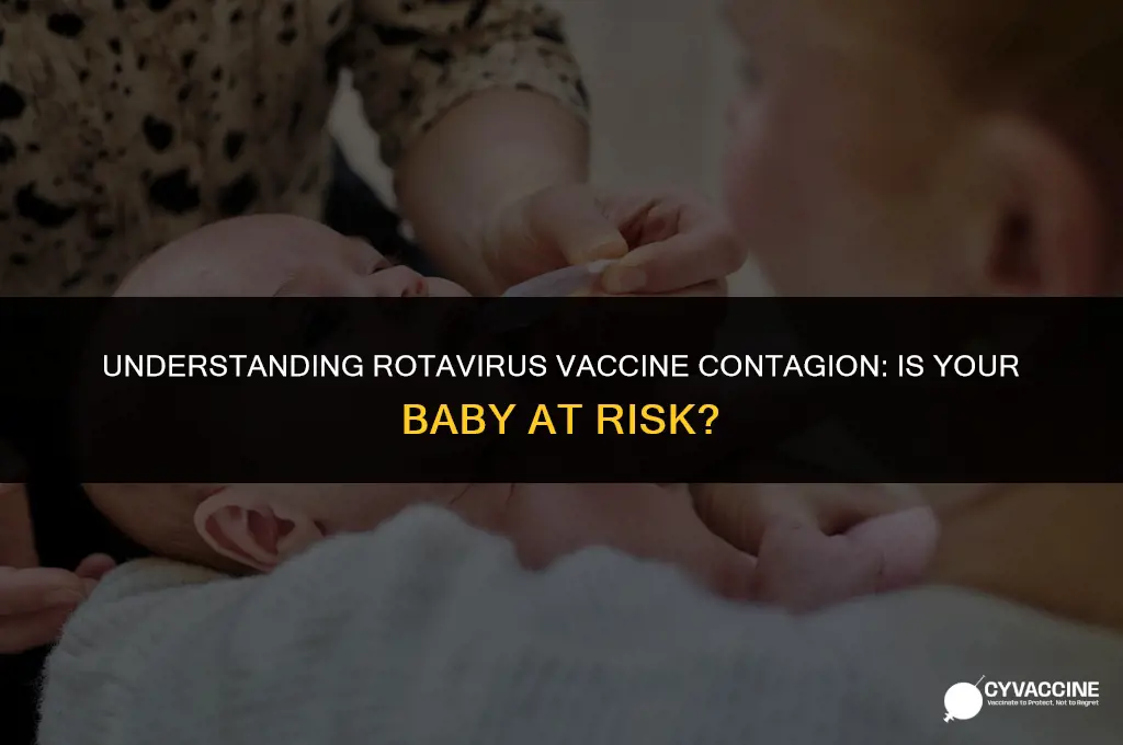 is baby contagious after rotavirus vaccine