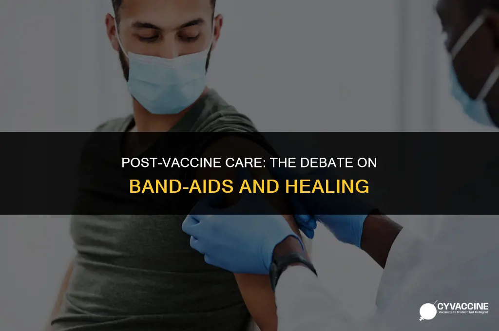 is band aid necessary after vaccine