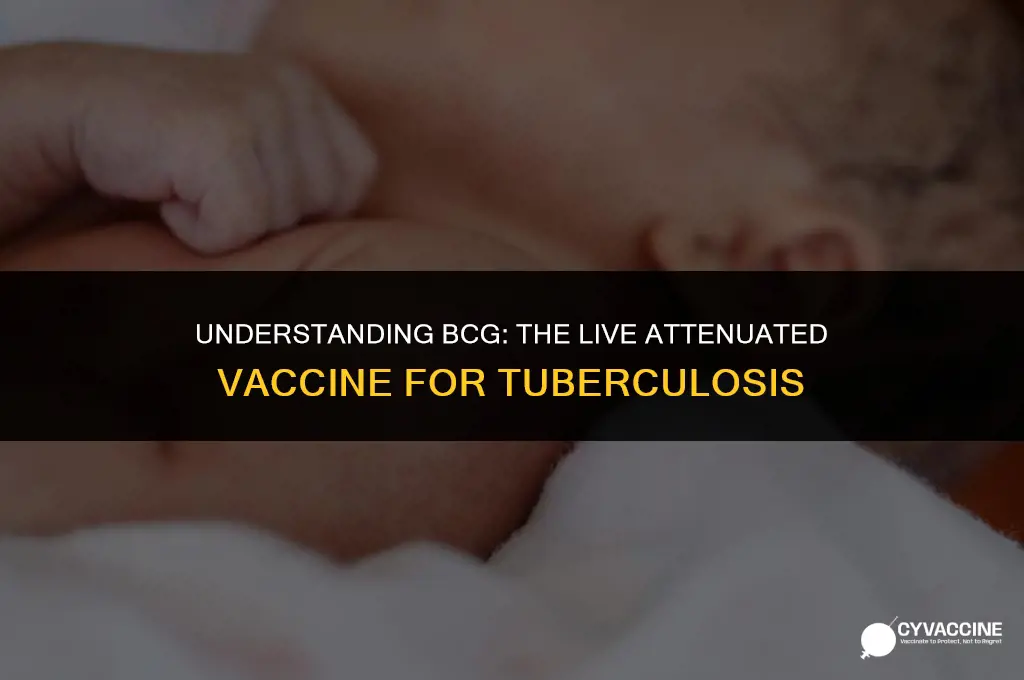 is bcg a live attenuated vaccine