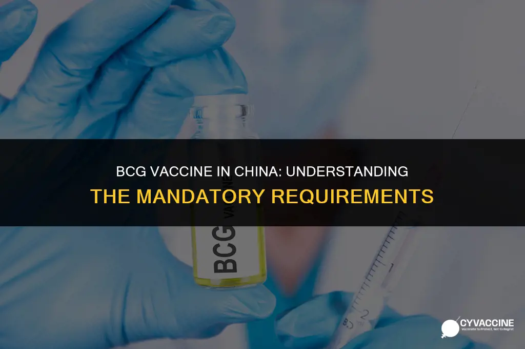 is bcg vaccine mandatory in china