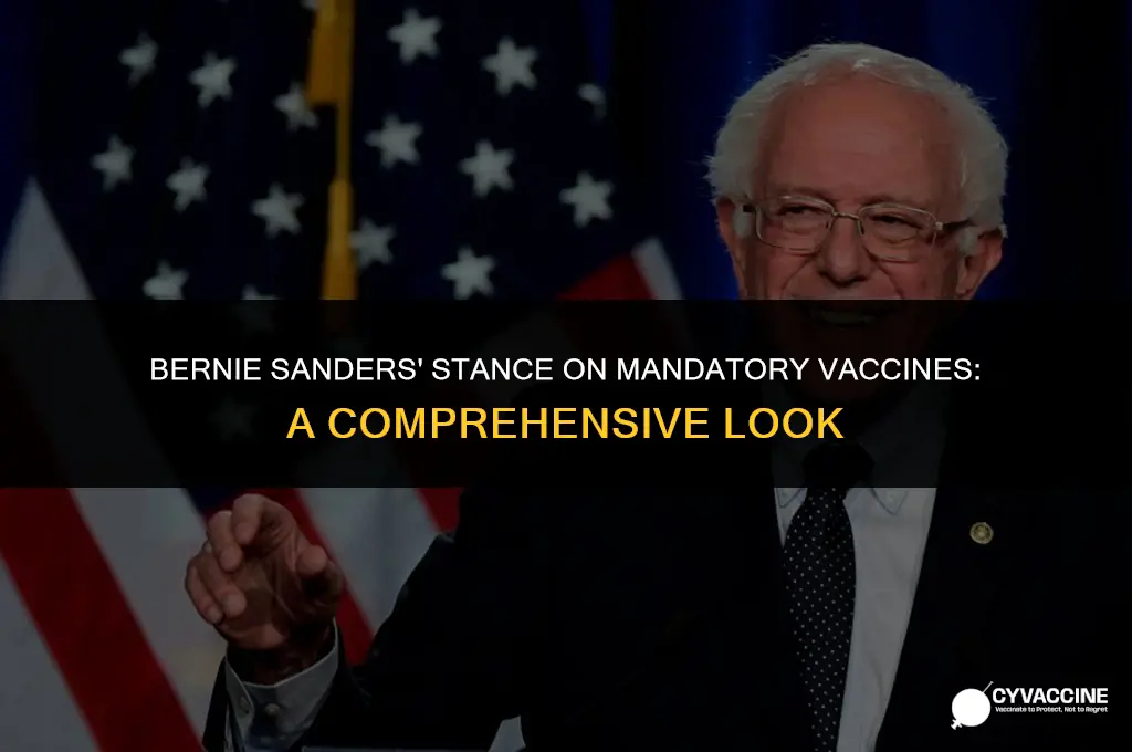 is bernie sanders for mandatory vaccines