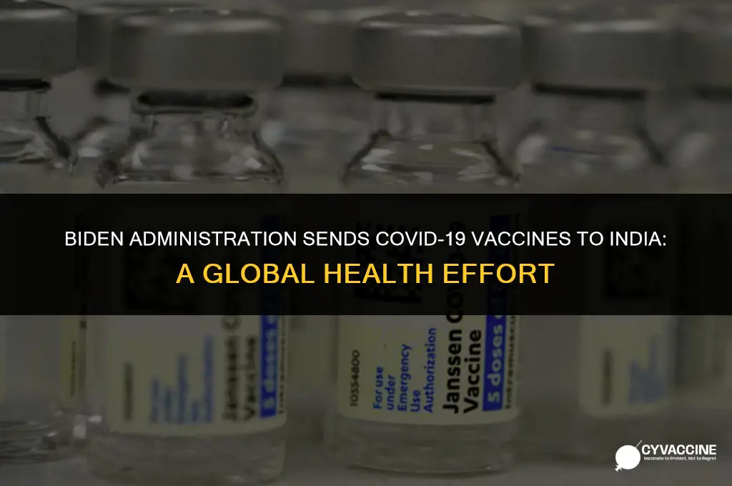 is biden sending vaccines to india