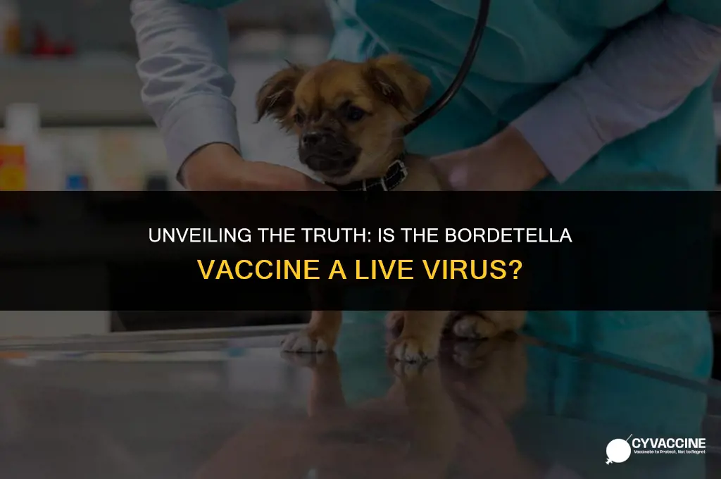 is bordetella vaccine a live virus