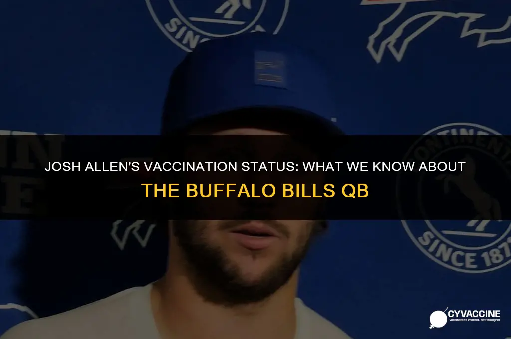 is buffalo bills josh allen vaccinated