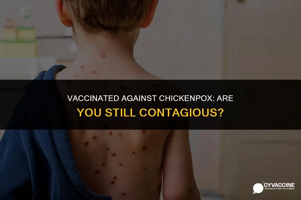 is chicken pox contagious if vaccinated
