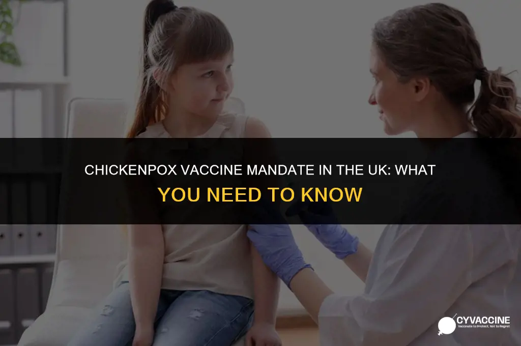 is chickenpox vaccine mandatory in uk