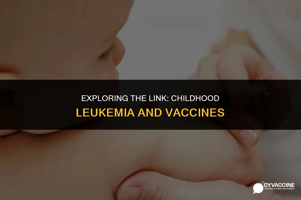 is childhood leukemia increasing vaccine related