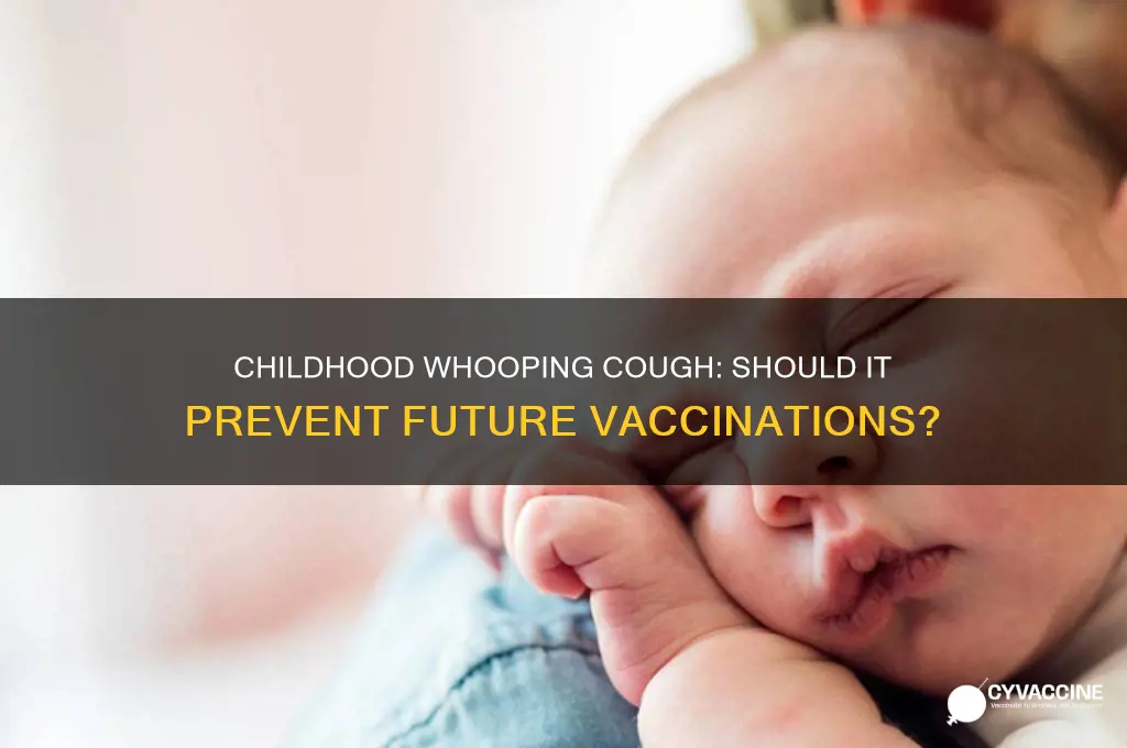 is childhood whooping cough a contraindication to vaccination