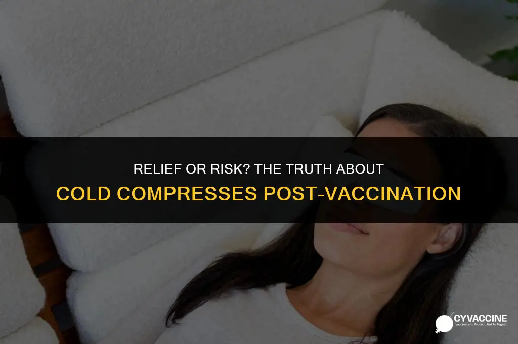 is cold compress good after vaccination