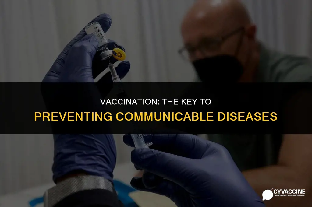 is communicable disease prevented by vaccination