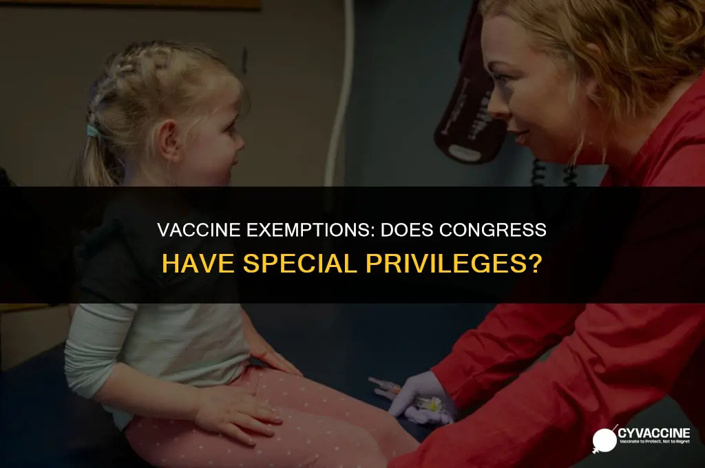 is congress excempt from the vaccine