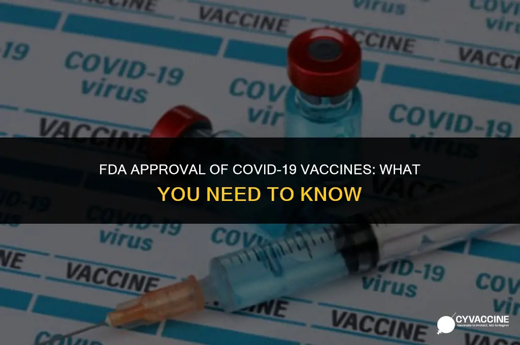 is covid19 vaccine approved by fda