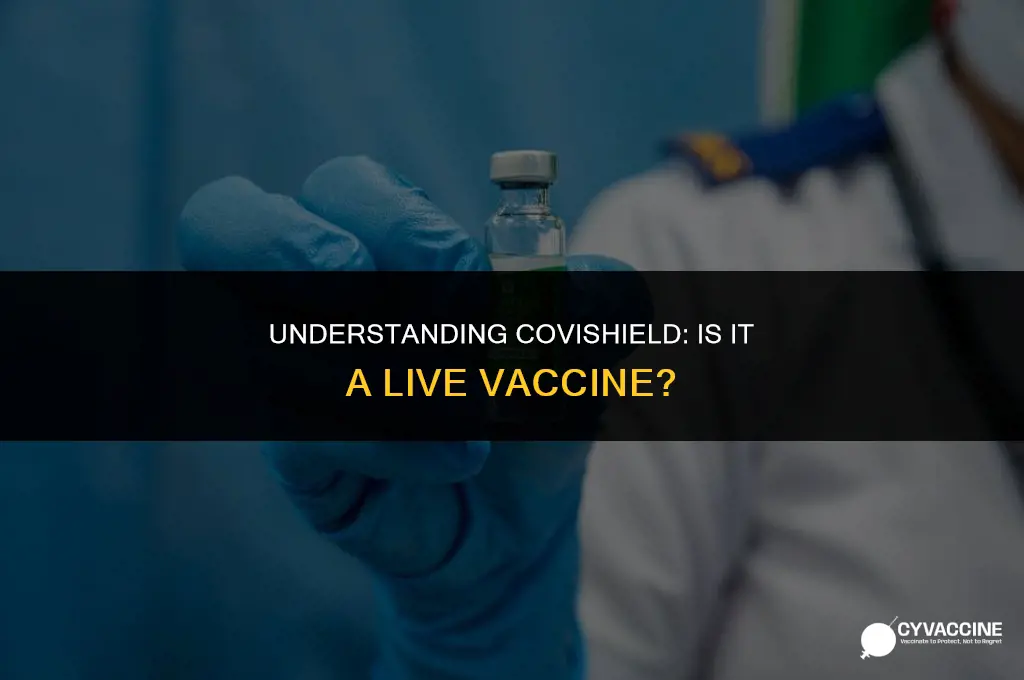 is covishield vaccine a live vaccine