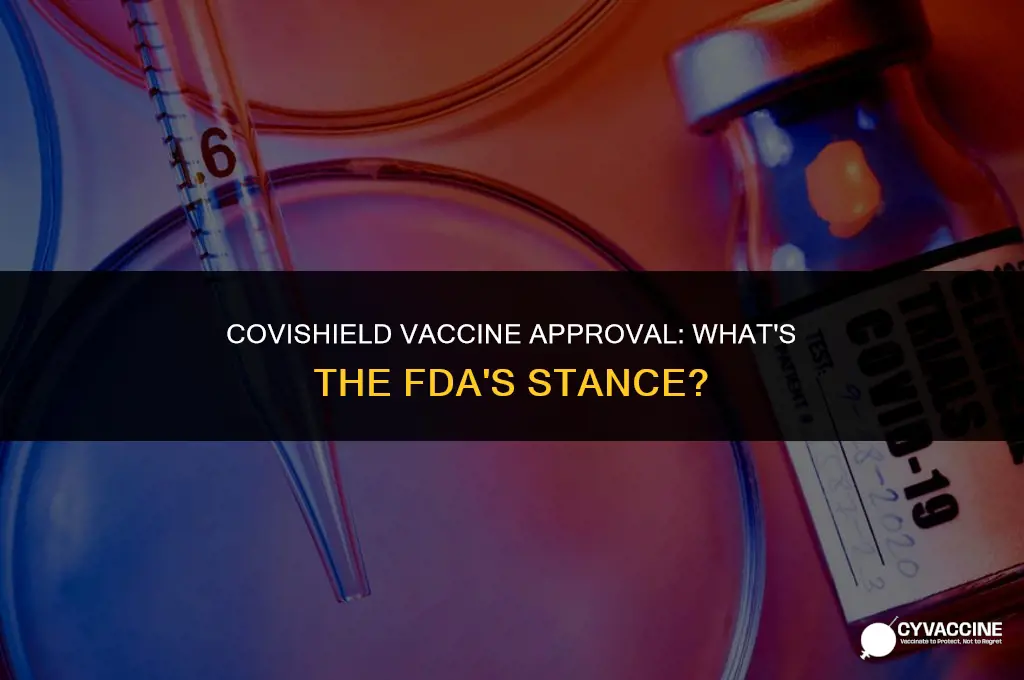 is covishield vaccine approved by fda