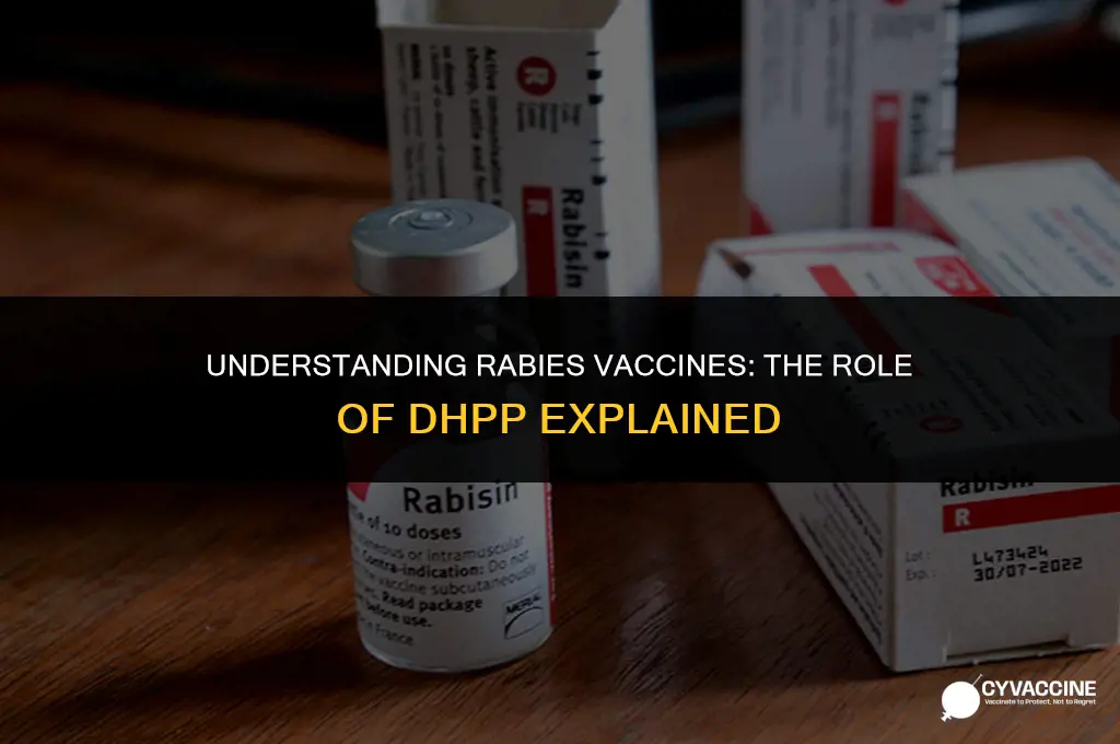 is dhpp part of rabies vaccines