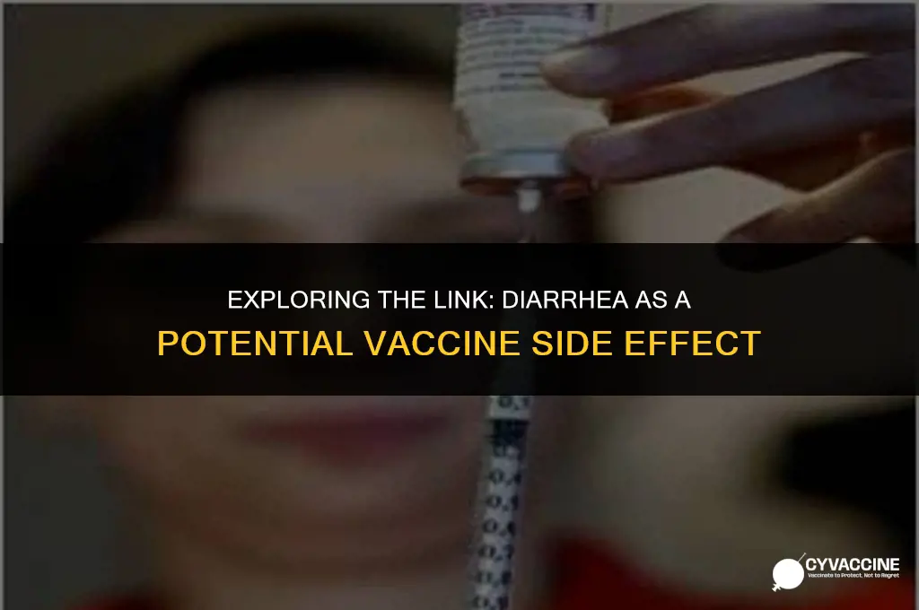 is diarrhea a symptom of vaccine