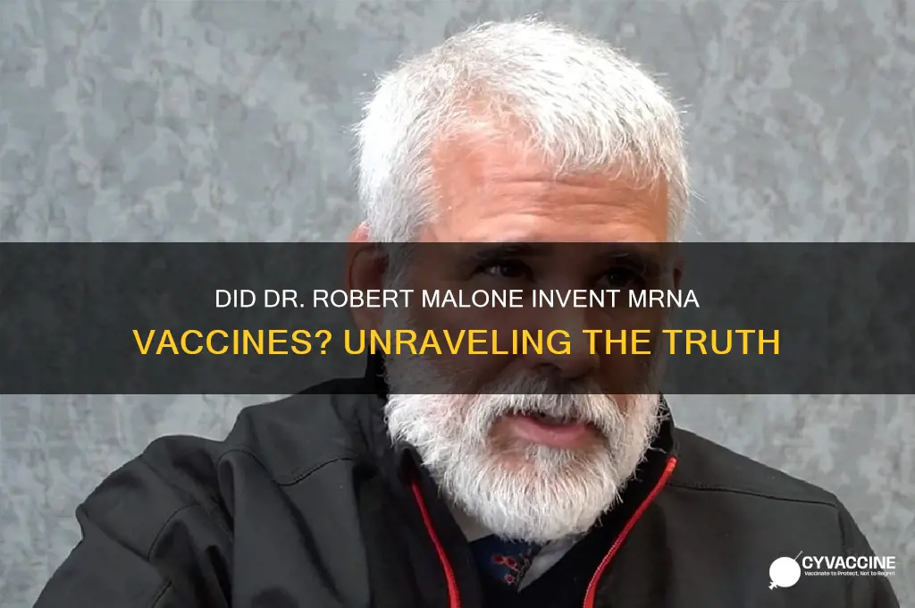 is dr robert malone the inventor of mrna vaccine