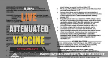 Is DTaP a Live Attenuated Vaccine? Understanding Its Composition